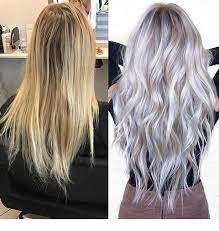 from blonde to silver icy blonde hair silver blonde hair hair styles