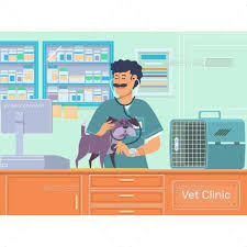 Veterinarian Examining A Dog In Animal Hospital Animal Hospital Pet Clinic Veterinarian