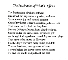 William Butler Yeats The Fascination Of What S Difficult Words To Use William Butler Yeats William Wordsworth Poems