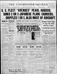 Newspaper Headlines From June 7 1942 Say U S Fleet Avenged Pearl Harbor During Battle Of Midway Newspapers Com Newspaper Headlines Pearl Harbor Newspaper