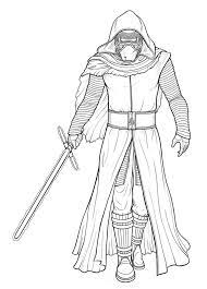 Kylo ren is a dark warrior strong with the force and commands first order missions with a temper as fiery as his unconventional lightsaber. Kylo Ren Coloring Pages Best Coloring Pages For Kids Star Wars Drawings Star Coloring Pages Kylo Ren Coloring Pages