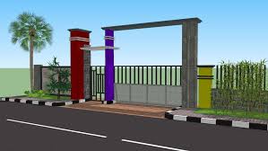 Gapura Sekolah Minimalis 3d Warehouse Penjabaran dari desain gapura modern. gapura sekolah minimalis 3d warehouse