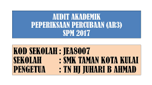 Koleksi soalan percubaan pt3 2021, ujian, nota, latihan. Peperiksaan Percubaan Ar3 Ppt Download