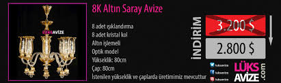 8k Altin Saray Avize Avize Renkler Kirmizi Altin