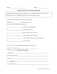 All sentences are clauses, but not all clauses are sentences. Englishlinx Com Subject And Predicate Worksheets