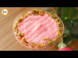 Mahalabia Milk Pudding Recipe By Food Fusion Youtube Pudding Recipes Milk Pudding Recipe Middle Eastern Desserts