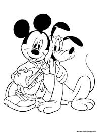 Mickey mouse coloring pages are based on an anthropomorphic mouse who typically wears red shorts, large yellow shoes, and white gloves, loves adventure and trying new things. Pluto And Mickey Mouse Coloring Pages Coloring Home