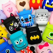 Cute Cartoon Wireless Earphone Case For Apple Airpods 2 Silicone Charging Headphones Case For Airpods Protective Cover Mangies Earphone Case Apple Airpods 2 Wireless Earphones