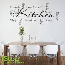 kitchen words wall sticker quote