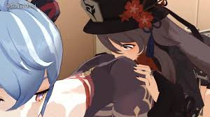 Anime: Ganyu farts on Hutao - ThisVid.com