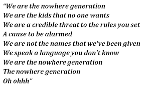 Are you the type to hold onto lyrics heavily? Rise Against S Nowhere Generation Lyrics Meaning Song Meanings And Facts