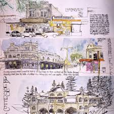 Another Compilation From My Aussieadventures Moleskine Sketchbook Urbansketchers Urbansketching Usk Watercolour Caligraphy Perth Wa Australia Cott Urban Sketching Sketch Book Urban Sketchers