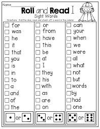 3 Worksheet 0 Learning Sight Words Sight Words Roll And Read A Sight Word Such A Fun And Effe Sight Words Kindergarten Teaching Sight Words Sight Words