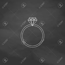 Diamant Ring Einfache Linie Vektor Taste Nachahmung Zeichnen Mit Weisser Kreide Auf Tafel Flacher Piktogramm Und Schulbretthintergrund Outine Abbildung Symbol Lizenzfrei Nutzbare Vektorgrafiken Clip Arts Illustrationen Image 61993437