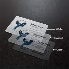 Free plastic business cards templates view templates. Clear Opaque Frosted White And Black Plastic Card Printing Printmagic