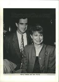 1989 Press Photo Margaret Jane Pauley Garry Trudeau
