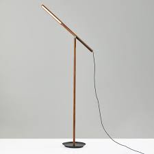 Adesso Ad9113 15 Gravity Contemporary Walnut Ash Wood Led Floor Lighting Ade Ad9113 15