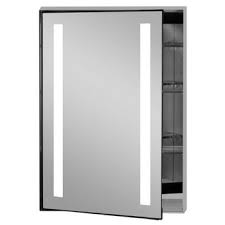 Lighted medicine cabinets bathe your bathroom in light with a lighted medicine cabinet from kitchensource.com. Illume Collection Rectangle Backlit Led Medicine Cabinets W Inside Electrical Sockets Hinged Left Or Right In Multiple Sizes By Afina Kitchensource Com