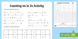 We skip count by 2 like this learning to skip count by 2 means you can count things faster! Skip Counting By 2s Skip Counting Worksheets