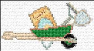 Free and simple cross stitch patterns download for beginners. Garden Tools Cross Stitch Designs
