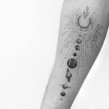 Rilastil sun system tattoo 75 ml. My Solar System Tattoo By Balazs Bercsenyi Planet Tattoos Tattoos Geometric Tattoo