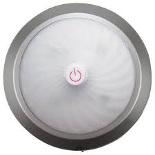 Meridian Led Push Button Tap Light Silver Walmart Com Work Lights Energy Efficient Lighting Led