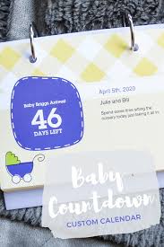 Perfect Gift For Baby Countdown Calendar In 2020 Baby Shower Gifts Baby Countdown Perfect Baby Shower Gift