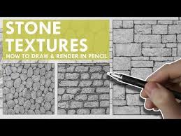 How To Draw Render Realistic Stone Textures In Pencil Youtube Stone Texture Pencil Texture Texture Drawing