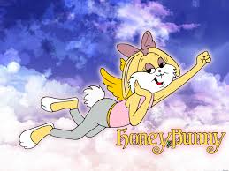 Bugs bunny is best known for his starring roles in the looney tunes and merrie melodies series of theatrical animated shorts produced by warner bros. Honey Bunny Angel By Ivellios1988 On Deviantart