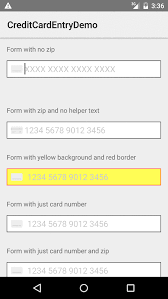 However, it can work only if the merchant accepts credit cards. Github Dbachelder Creditcardentry Smooth Ui For Credit Card Entry On Android Device Regex Check For Supported Credit Card Types And Luhn Check Inspired By Square Credit Card Entry Interface