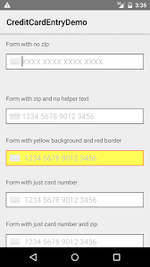 Maybe you would like to learn more about one of these? Github Dbachelder Creditcardentry Smooth Ui For Credit Card Entry On Android Device Regex Check For Supported Credit Card Types And Luhn Check Inspired By Square Credit Card Entry Interface