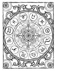 100% free interactive online coloring pages. Sacred Heavens Zodiac Coloring Book Lydia Hess Illustration Design