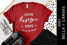 Create quality product mockups with just a few clicks, for free. Canvas Red Bella Canvas 3001 Cool Mockup Graphic By Lockandpage Creative Fabrica Design Mockup Free Shirt Mockup Psd Mockup Template