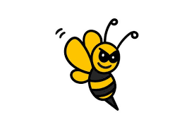 Wasp Stinging Doodle Kawaii Graphic by ...