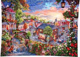 These are cross stitch patterns only.(they are not kits) you supply your own fabric and floss. Thomas Kinkade Disney Cross Stitch Patterns Novocom Top