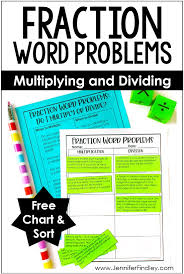 This resource gives your students practice with multiplication and division word problems. Fraction Word Problems Multiplying And Dividing Fractions Teaching With Jennifer Findley