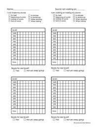 Articulation Progress Monitoring Charts Kid Friendly