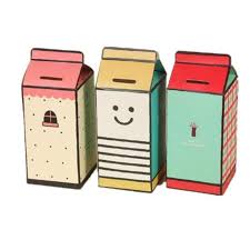 Diy piggy banks are a great way to jump start your savings without having to spend money. Cfen A S Diy Piggy Bank Money Box Milk Box Shape Paper Saving Box Storing Coin Box 1pc Money Box Piggy Bank Moneybank Money Aliexpress