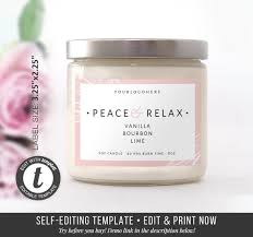 Print these label designs on blank laser or inkjet label printer sheets. Printable Candle Label Template Custom Candle Label Custom Etsy