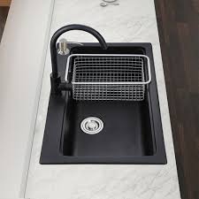 Evier En Pierre De Quartz Evier Simple Noir Pour Cuisine