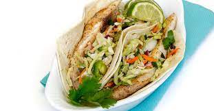 Add the fish strips to the mixture and turn to coat. Amberjack Fish Tacos With Zesty Slaw And Avocado Cream Recipe Louisiana Travel