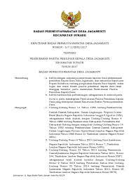 Badan permusyawaratan desa pegagan lor. Sk Pembubaran Panitia Pilkades 2 Doc Bpd Bojongkunci