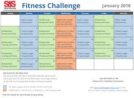 Printable Fitness Challenge Calendar For Kids Keeping