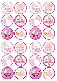 Amazon Com It S A Girl Baby Shower Birth Mix Edible Premium Thickness Sweetened Vanilla Baby Shower Crafts Baby Shower Cupcake Toppers Baby Shower Favors Girl