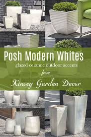 You can also choose from ceramic, metal. Kinsey Garden Decor Modern Indoor Outdoor Glazed Ceramic Pottery Planters White Large Small Fl White Ceramic Planter Large Ceramic Planters Ceramic Planters