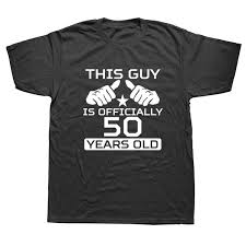 Even older men whose idea of a workout is walking from their bedroom to the couch can still that is why if you are looking for an excellent gift for your older man, you should consider the bond 50 if your old man is looking for a new hobby to fill his time on his retirement, why not encourage him to. 50th Birthday Shirt Bday Gift Ideas Personalized Birthday T Shirt Age Bday T Shirt This Guy Is 50 Years Old Mens Tee Wish