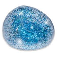 blochair glitter inflatable chair in blue glitter inflatable chair blue glitter glitter furniture