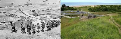 Omaha Beach Area Normandy Then Now Beach Normandy Omaha