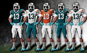 The miami dolphins made minor tweaks to their uniforms for 2018. Ø§Ù‚Ø§Ù…Ø© Ø§Ù„Ù‚Ø±ØµØ§Ù† Ø§Ù„Ø±Ø£Ø³Ù…Ø§Ù„ÙŠØ© What Color Is Miami Dolphins Home Jersey Dsvdedommel Com