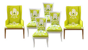 Ashton tufted upholstered dining chair. Custom Upholstered Dining Room Chairs Set Of 6 Chairish